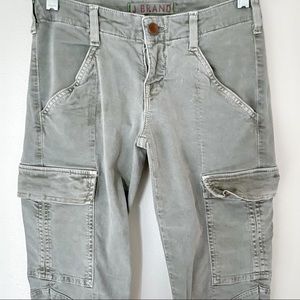 J Brand Forest Green Cargo Jeans with Pockets Size